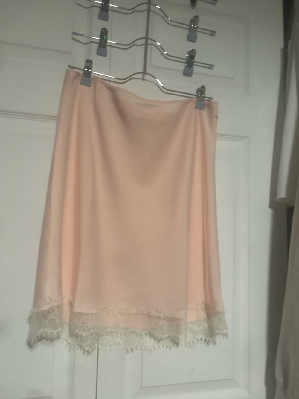 Kimchi Blue Peach Lace-Hem A-Line Skirt